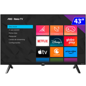 TV 43P AOC LED SMART ROKU WIFI FULL HD USB HDMI