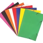 Pasta Aba Elástica Plástica Oficio Colorida