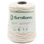 Barbante EuroRoma CRU n°6 - 600g 0100- Cru