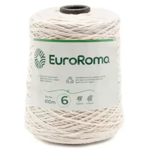 Barbante EuroRoma CRU n°6 - 600g 0100- Cru