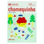 Chamequinho Papel A4, 75 G, 100 Folhas, verde Sulfite