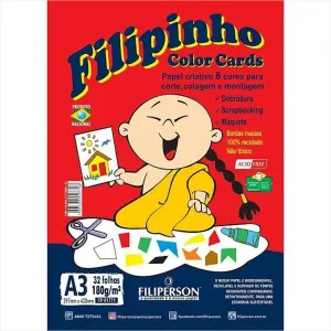 Filipinho Color Cards 5 cores A4