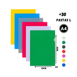 Pastas Plásticas L Formato A4 310x220mm – ACP
